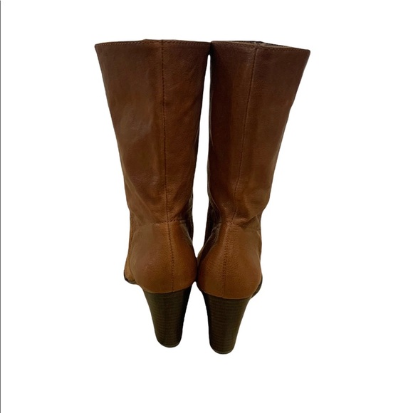 Black Saks Fifth Avenue Leather and Suede Mid Calf Boot. Size 9M. - Picture 6 of 12